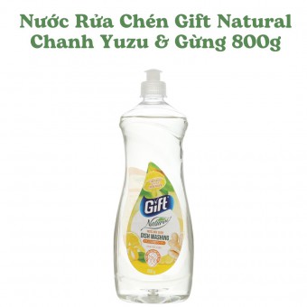 Nước Rửa Chén Gift Natural Chanh Yuzu & Gừng 800g